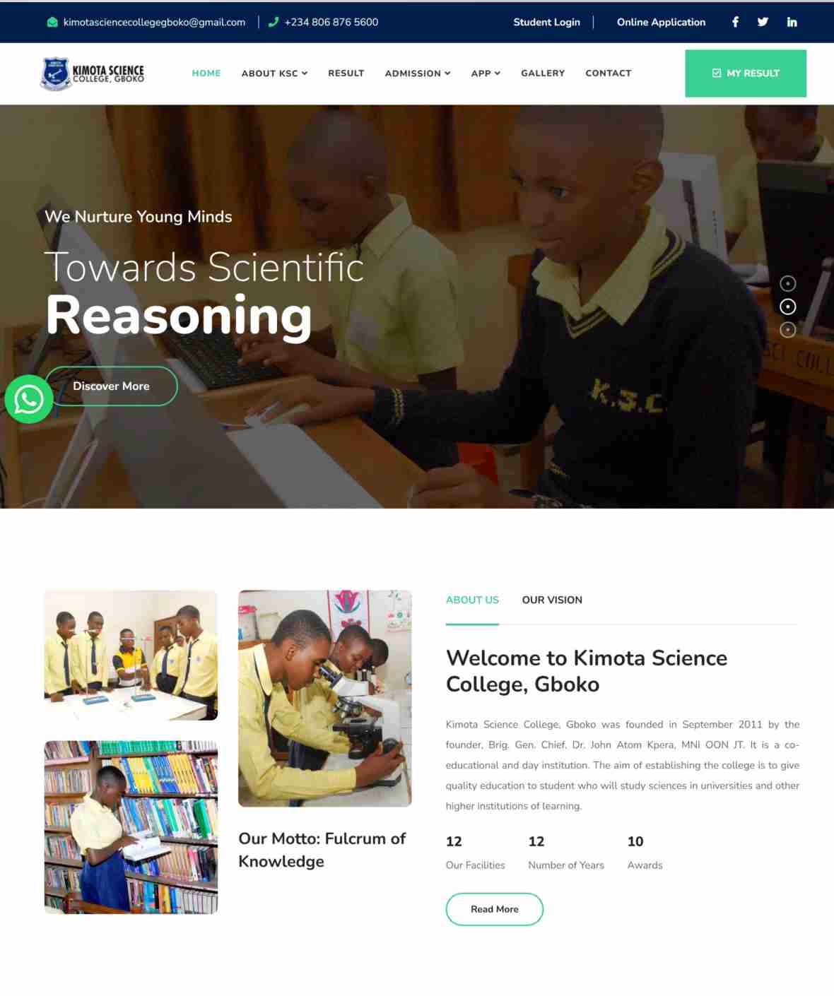 Kimota Science College, Gboko